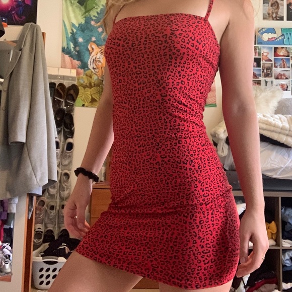 Red cheetah bodycon - Picture 4 of 4